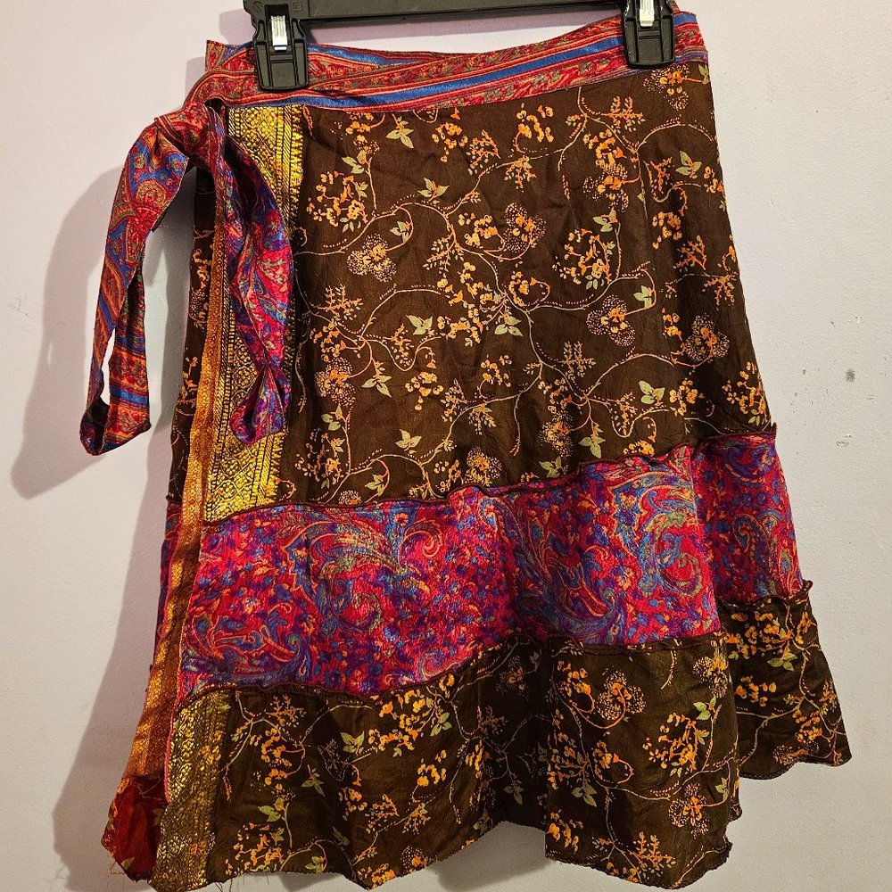 Marrakech, Silk Wrap Skirt.
